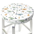 thumbnail image 3 of Kdxio Sea Creatures Print Stool Covers Round,Stretch Round Bar Stool Covers Washable Bar Stool Cushion Slipcover for 12-15 Inch Chair, 3 of 7