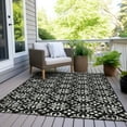thumbnail image 6 of Addison Rugs Chantille Indoor/Outdoor Transitional Floral Black Washable Rectangle Rug, 5' x 7'6", 6 of 6