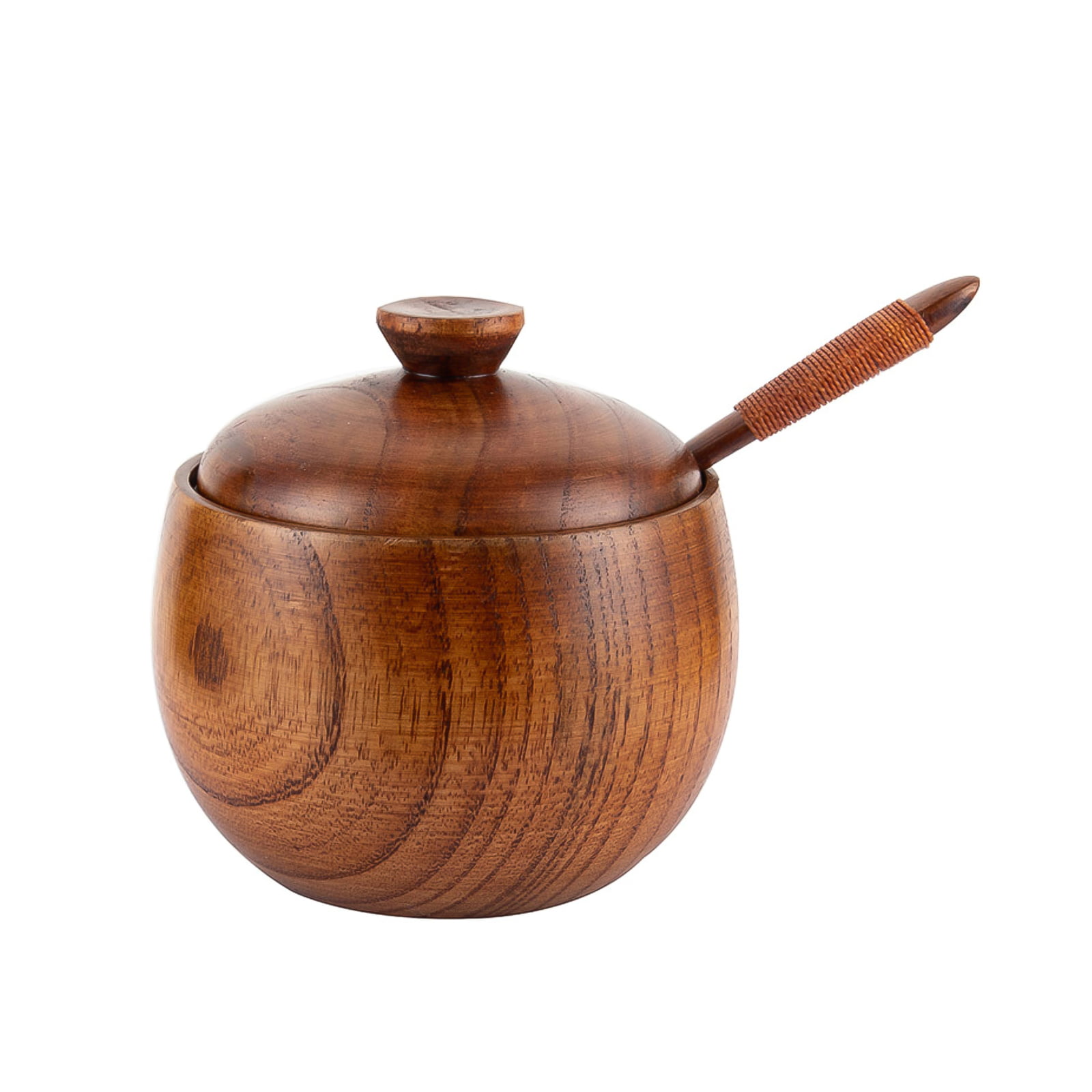 Wooden Lid Spice Jar with Spoon – Paper & Ink
