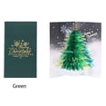 thumbnail image 3 of Fridja 3D Christmas Tree Greeting Card, Merry Christmas Tree Pop Up Christmas Card with Envelope Green Christmas Three Dimensional Card Winter Holiday Card Gift for New Year Xmas, 7.7"x4.3", 3 of 3