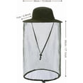 thumbnail image 6 of Bug Hat with Netting Safari Mesh Hats Sun Protection Fishing Hat Outdoors for Men Women 1Pack, 6 of 6
