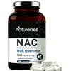 NatureBell NAC 1200mg, 200 Capsules, Fortified with Quercetin, Double Strength N-Acetyl L-Cysteine, Third Party Tested