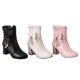 thumbnail image 4 of NECHOLOGY Botas Mujer Adulto Femenino Zapatos Botines mujer Botas con para mujer, botines de estilo universitario, otoño e invierno, 2023 (Black, 8), 4 of 7