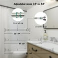 thumbnail image 6 of Prebene 32 to 84" Adjustable Shower Curtain Rod,Stainless Steel, 6 of 7