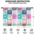 thumbnail image 2 of Blackout Kids Curtains,Pioneer Flower Floral Print Pattern Childrens Insulated Curtains Set Of 2,Bedroom Essentials,Toddler Room Decor 42"x54", 2 of 5