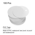 thumbnail image 2 of Unique Bargains 100pcs Waterproof Shipping Tags, PVC Metal Eyelet Durable Label Tear Resistant Blank Tag Grey, 2 of 6