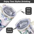 thumbnail image 4 of 30oz Butterfly Stainless Steel Tumbler with Lid, Straw & Handle - Insulated Travel Mug & Water Bottle - Gift for Women, 4 of 6