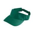 thumbnail image 2 of Augusta Boy's Sport Twill Cotton Visor, Dark Green, One Size, 2 of 2