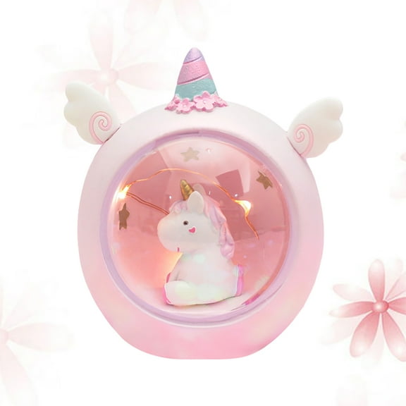 LEORX Unicorn Light Projector with Stars and Moon Pink Night Lamp for