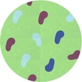 thumbnail image 1 of Ahgly Company Indoor Round Patterned GreenYellow Green Area Rugs, 5' Round, 1 of 6