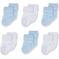 thumbnail image 3 of Jefferies Socks Baby Boys Classic Cotton Stay-On Booties, 6-Pack, 3 of 7