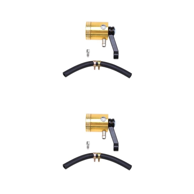 Sidaley Depósito de fluido universal para embragues Fluido de aceite - Juego de aerógrafo elegante y duradero Conveniente oro oro 2piezas
