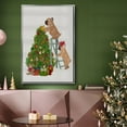 thumbnail image 6 of Christmas French Bulldog Tree Ladder - Framed Gallery Wrapped Holiday Canvas - 17 x 25 - Silver Frame, 6 of 8
