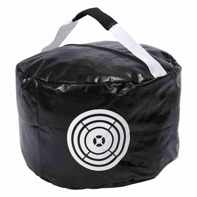 Bolsa de práctica para golfistas, color negro, para entrenamiento de swing de golf, impacto, contacto y potencia