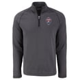 thumbnail image 2 of Men's-Cutter & Buck  Heather Black Colorado Rapids Peshastin Eco Fleece Recycled Quarter-Zip Pullover Top, 2 of 3