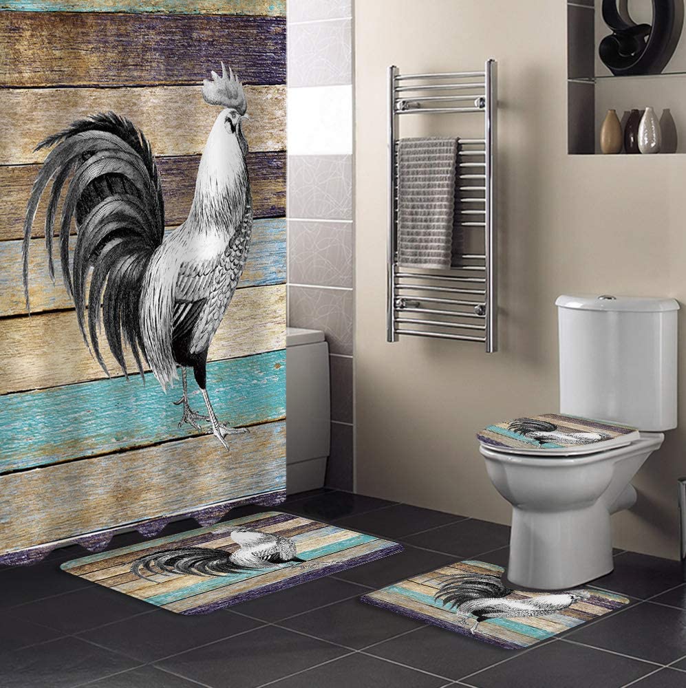 Camaro Bathroom Mat Set and Shower Curtain - TrendySweety