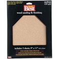 thumbnail image 4 of Do it Best Bare Wood 9 In. x 11 In. 100 Grit Medium Sandpaper (5-Pack) 330078GA, 4 of 5