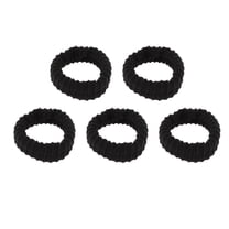 Unique Bargains 5 Pcs Classic Fashion Hair Ties Hair Scrunchies for Women for Girls Black