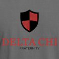 thumbnail image 3 of CafePress - Delta Chi Vertical Black And Red Logo T Shirt - Mens Comfort Colors Shirt, 3 of 5