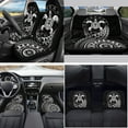 thumbnail image 2 of Yuyamidu Black Polynesia Car Seat Cover Sea Turtle Car Carpet Mats Steering Wheel Cover Seatbelt Pads Auto Handbrake Cover Set Coasters for SUV Van Sedan, 15 Piece, 2 of 6