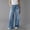 #+004Light Blue, variant on Hogleaql Womens Pull-On Wide Leg Jeans High Waisted Trendy Going Out Stretchy Straight Leg Button Denim Jeans with Pockets Loose Fit Pants Royal BlueM