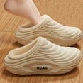 thumbnail image 2 of QQAMB Slippers for Women Waterproof Winter Warm Soft Cozy Fuzzy Indoor Outdoor Striped Slip-On House Slippers, 2 of 8