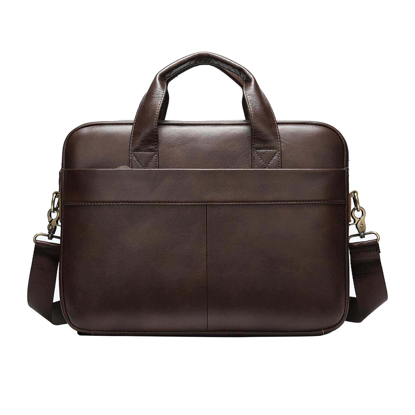 Briefcases for Men Business Leather Bag Leather Briefcase for Men for School Brown