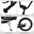 thumbnail image 2 of Yardi Yard Youth Scooter, Teens Kick Scooter with 16" Front and 12" Rear Dual Brakes Inflatable Wheels, Adjustable Handlebar Ride On Toy for Age 5+, Black, 2 of 7