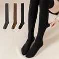 thumbnail image 2 of Dbuoem Women Thigh High Socks Winter Warm Over The Knee Socks Extra Long Knitted Boot Stockings Thick Leg Warmers, 2 of 7