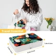 thumbnail image 5 of Toucan Portable PU Leather Jewelry Organizer Box with Removable Compartment, 5 of 6