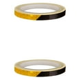 thumbnail image 1 of Transemion 8M Reflective Sticker Rim Luminous Warning Tape Motorbike Bike Frame Wheel Reflector Strip black orange 2Set, 1 of 6
