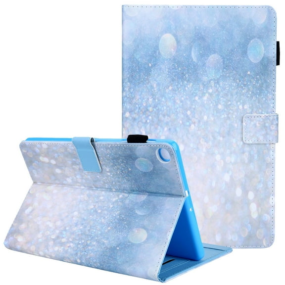 Allytech Folio Case for Samsung Galaxy Tab S5e 10.5" 2019 Released T720 T725, Slim Corner Protection Folio Flip Shockproof Pencil Holder Cover with Multi Angle Viewing Stand, Glitter Sand