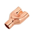 thumbnail image 3 of Uxcell Y Type Copper Fitting, Welding Joint Split Union Intersection for HVAC, Air Conditioning Refrigeration 7/8" x 7/8" x 7/8", 3 of 6
