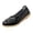 Black, variant on Womens Orthopedic Loafers in Breathable Leather Comfortable Hollow Soft Flats Sandals Summer Casual Slip-On Shoes