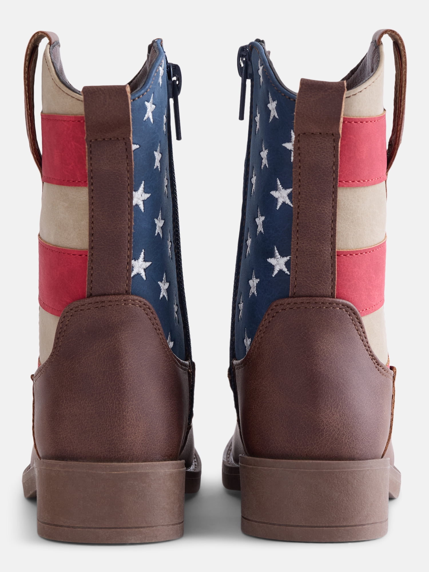 Wonder Nation Toddler and Big Boys' Americana Cowboy Boots