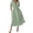 Army Green, variant on sicmoss Women's Brown Cotton Boho V-Neck Tunic Dress Short Sleeve Long Loose with Pockets Summer