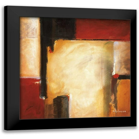 Li-Leger, Noah 12x12 Black Modern Framed Museum Art Print Titled - West