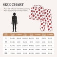 thumbnail image 4 of Pofeuu Hand Drawn Strawberry Print Womens Pajamas Set Long Sleeve Sleepwear Button Down Nightwear Soft Pj Lounge Sets Button Down Pajamas Women-Small, 4 of 7