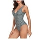 thumbnail image 4 of Traje de baño suelto, cómodo, estampado, elegante, para mujer, blusa superior, informal, con cuello en V, atractivo OAVQHLG3B Store  lin121212, 4 of 4