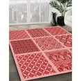 thumbnail image 2 of Ahgly Company Indoor Rectangle Patterned Ferrari Red Area Rugs, 7' x 9', 2 of 6