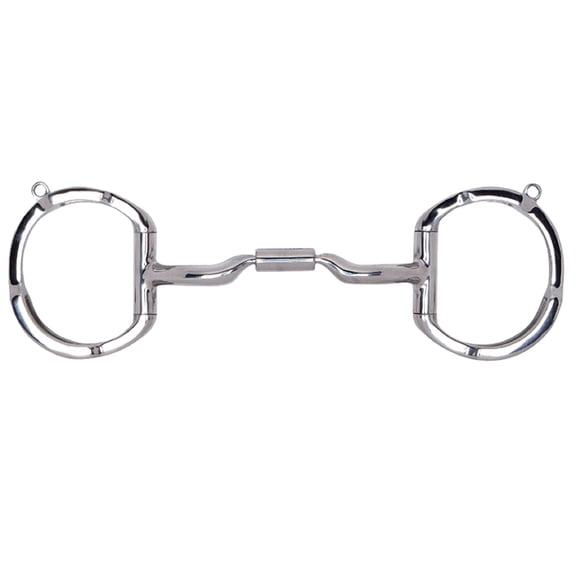 4 3/4" Toklat Myler Eggbutt W/ Stainless Steel Low Port Comfort Snaffle Mouth Bi