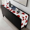 thumbnail image 5 of Ladybug Table Runner 48 Inches Long, Cartoon Red Black Dots Animals Modern Simple Kitchen Coffee Dining Table Decoration for Home Party Birthday Wedding Home Decor 13x48 Inches, 5 of 8