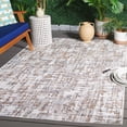 thumbnail image 2 of SAFAVIEH Courtyard Deitra Abstract Indoor/Outdoor Area Rug, Ivory/Dark Grey Brown, 5'3" x 7'7", 2 of 12