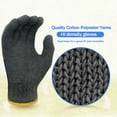 thumbnail image 3 of EvridWear Gray Cotton Polyester String Knit Ultralight Work Gloves, 10 Pairs Pack, 3 of 13
