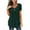 Green, variant on ZKCCNUK Women's Summer Solid Color Round Neck Button Pleated Short Sleeve Tops Summer Plus Size Tops 2026