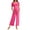 Red, variant on Women's Maternity Cutout Jumpsuits Short Sleeve Sweetheart Neck Casual High Waist Wide Leg Rompers
