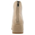 thumbnail image 4 of Journee Womens Consuello Two Tone Pointed Toe Booties, Widths Available, 4 of 10