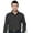 Black, variant on Monterey Club Men's X-Cool Collection Solid Long Sleeve Golf Polo Shirt #1099