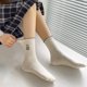 thumbnail image 4 of Calcetines largos para mujer, cómodos, de moda, que combinan con todo, calcetines de algodón para mujer, 4 of 5