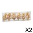 thumbnail image 1 of Adorno Colgante Adorable De Piñas Artificiales, 2x6 Piezas, Para Puerta De Pared De Oficina, Color Dorado, 1 of 10